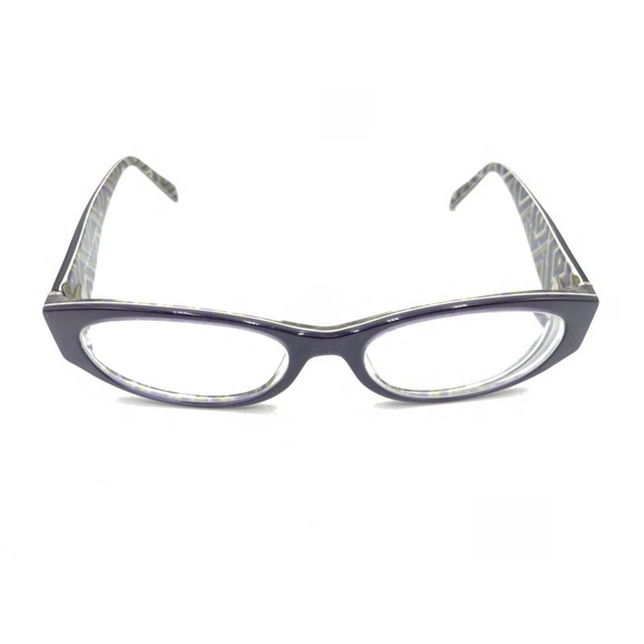 Prada VPR 03P MAT-1O1 Purple Oval Eyeglasses Frames 53-17 140 Italy Designer - Picture 2 of 12